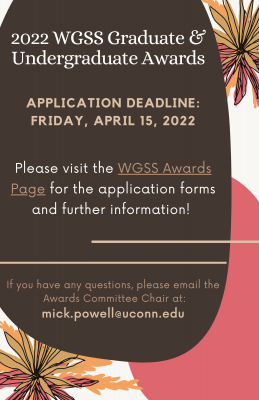 WGSS Awards 2022 Call for Applications! | Women’s, Gender, and